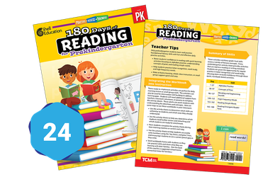 180 Days of Reading for Prekindergarten 24-Book Set